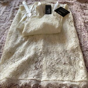 White lace midi Lulu’s dress (tags on)